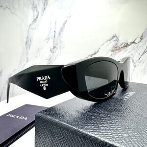 New and Authentic PRADA PR 15PS Black Sunglasses with Gray Gradient Lenses Prada - PR 15WSF (Low Bridge Fit) Sunglasses | Specs Collective main image 4